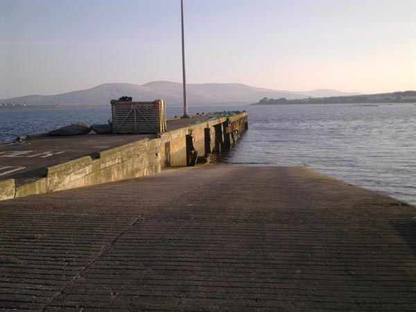 Reenard Point, l'endroit ou accoste le ferry, aussi un fameux pier pour la peche en surfcasting