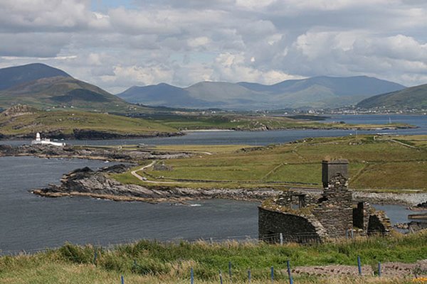 Cahersiveen, "the White Lighthouse", Valentia Coast. La pointe extreme-ouest de l'Europe