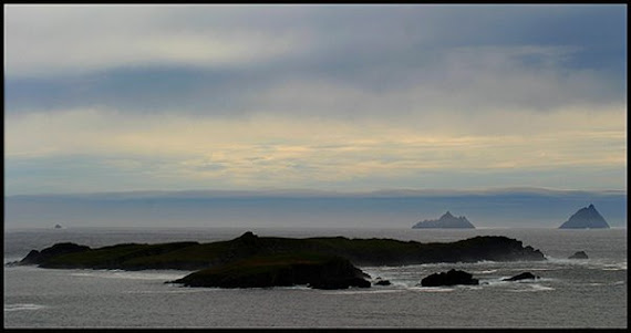 Cette mer des "Skelligs Rocks", patrimoine mondial par Unesco