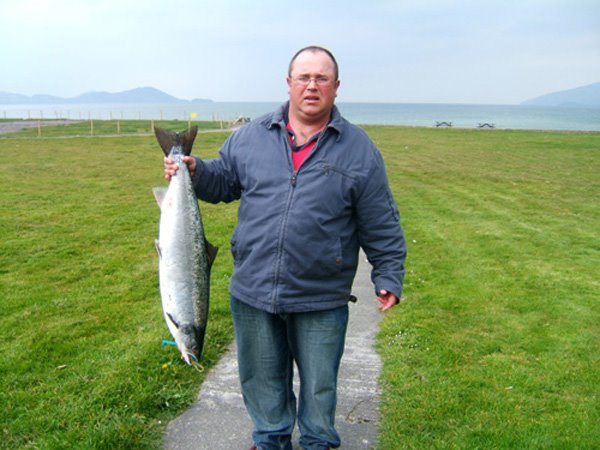 Meilleur saumon de l'annee 2008: Mike O'Dwyer avec son 16,5lbs