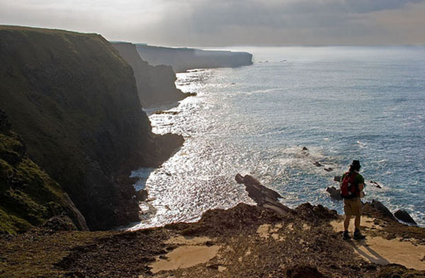 Cliffs von Valentia Island, ein Wanderparadies