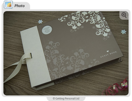 Here are a few different ideas for a new look at the wedding guest book