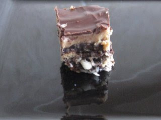 Peanut Butter Nanaimo Bars with Homemade Graham Crackers by Ng @ Whats for Dinner?