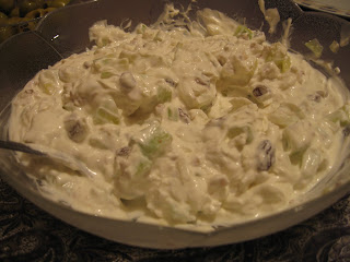 Yogurt with Cucumber, Raisins and Walnuts @ Whats for Dinner?