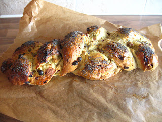 Saffron, Fruit and Nut Christmas Challah by Ng @ Whats for Dinner?