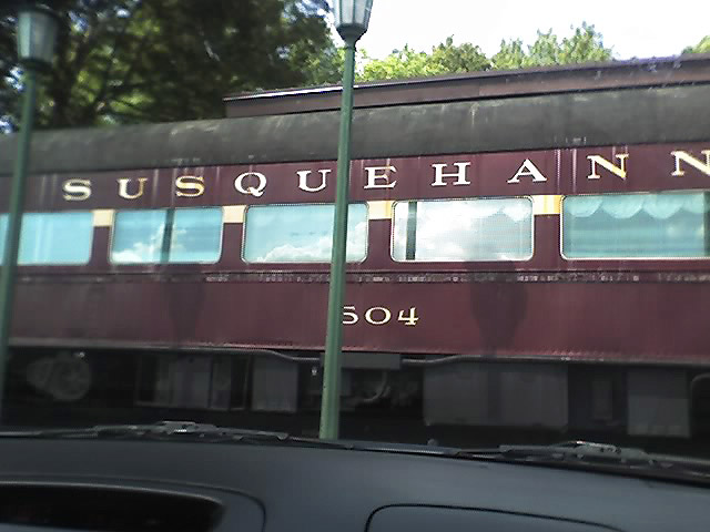 Susquehanna abandoned train in New York State Abandoned train