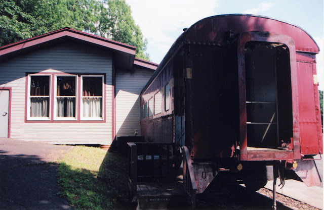 Abandoned train in New York State Abandoned train in New York State