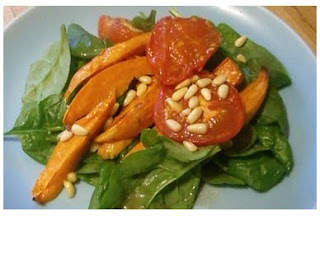 toasted pine nut and sweet potato salad