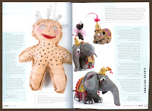 My Cloth Critters in Stampington & Company "Stuffed - A Crafting of Softies" magazine.