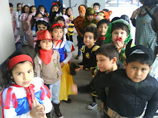 Kinder A, preparándose para compartir el Día del niño con nuestros vecinos...