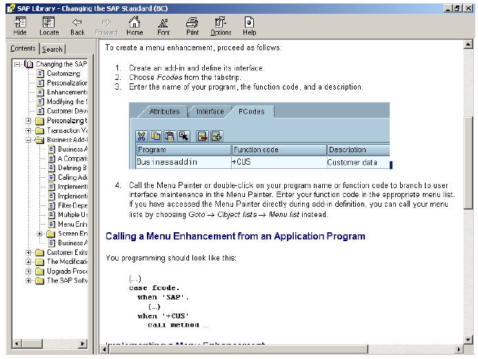 SAP ABAP BADI MENU ENHANCEMENTS SAP ABAP