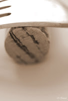 fork, cork, macro