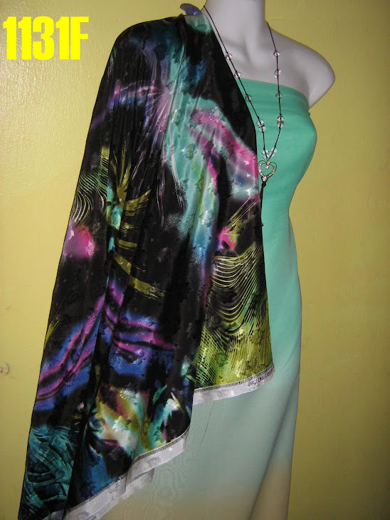 CM 1131F: CHIFFON MATCHING DIGITAL CREPE SILK, 2M+2M, BHG BAJU JARANG DAN PERLU LINING