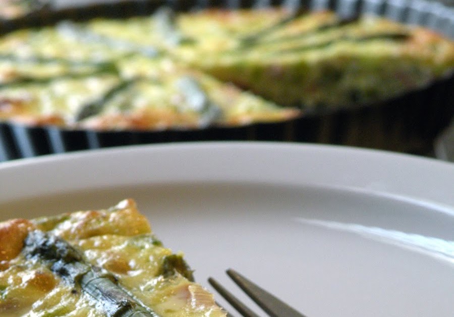 The Palate Pleaser Bacon Leek Asparagus Quiche (crustless)