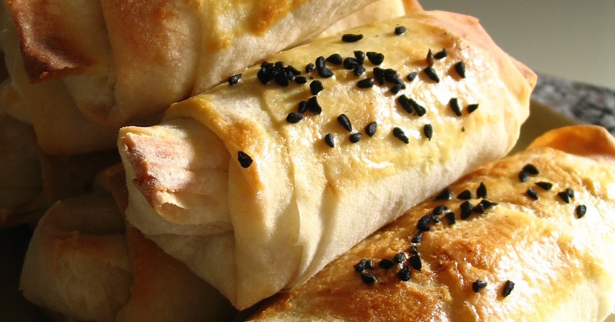 Almost Turkish Recipes Turkish FetaPotato Rolls (Fırında Sigara Böreği)