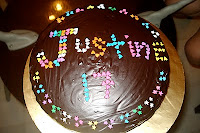 HOMEMADE CHOCOLATE BIRTHDAY CAKE