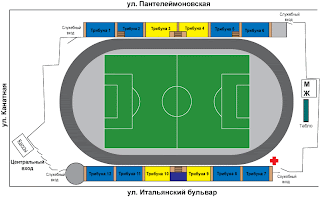 Петровский стадион схема трибун Петровский стадион схема трибун