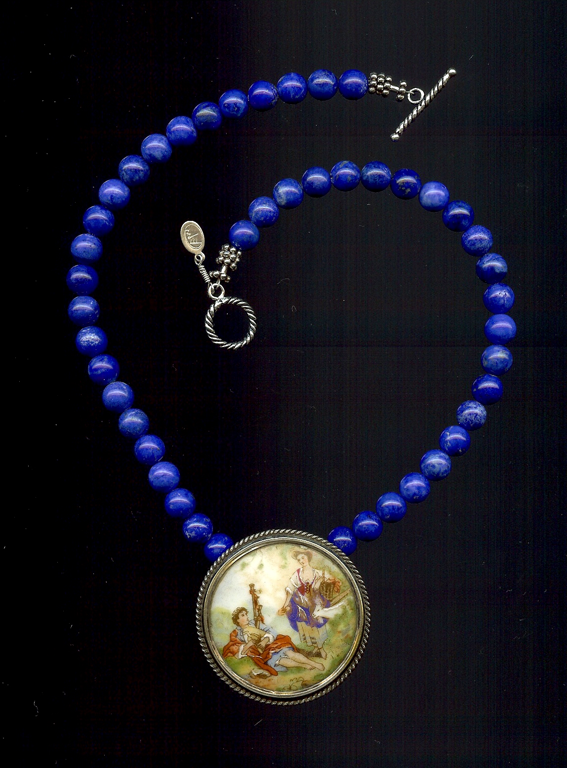 Elisabeth MichelMeyrueix Jewelry Limoges Porcelain Pendant Necklaces