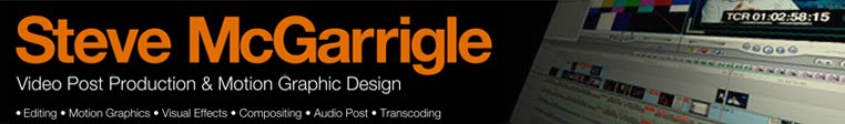 Steve McGarrigles Video Post Blog.