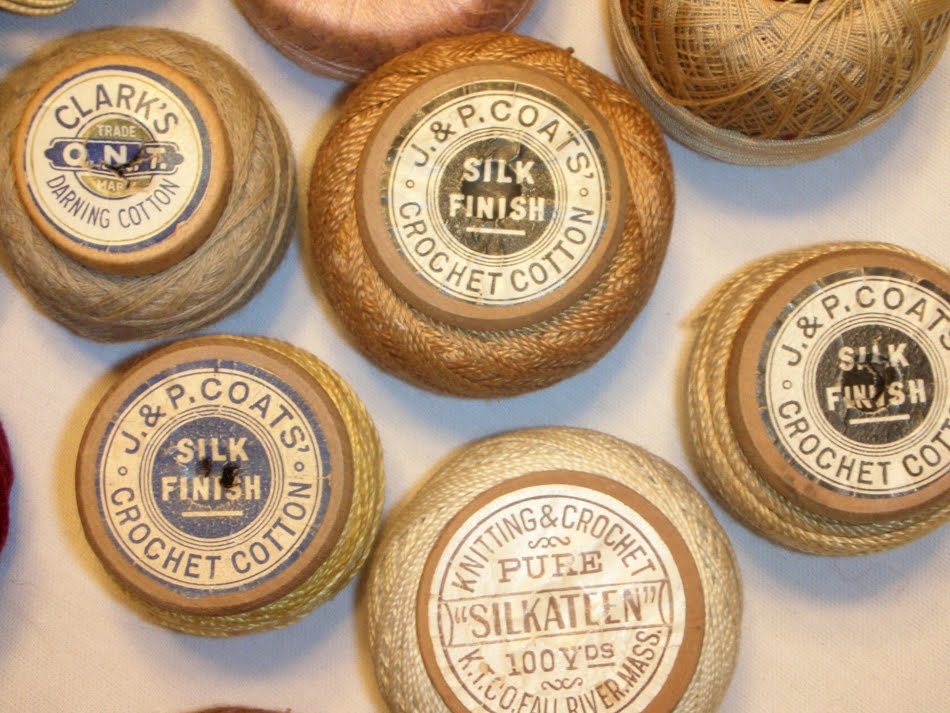 Sunday Stitcher: Vintage Spools of Cotton Crochet Thread