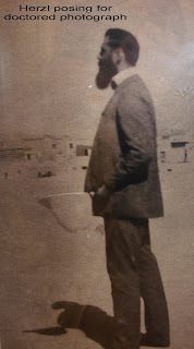 Altered image of Herzl
