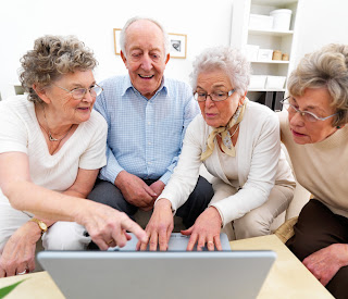 Boomers and Senior Citizens using social networks like Facebook