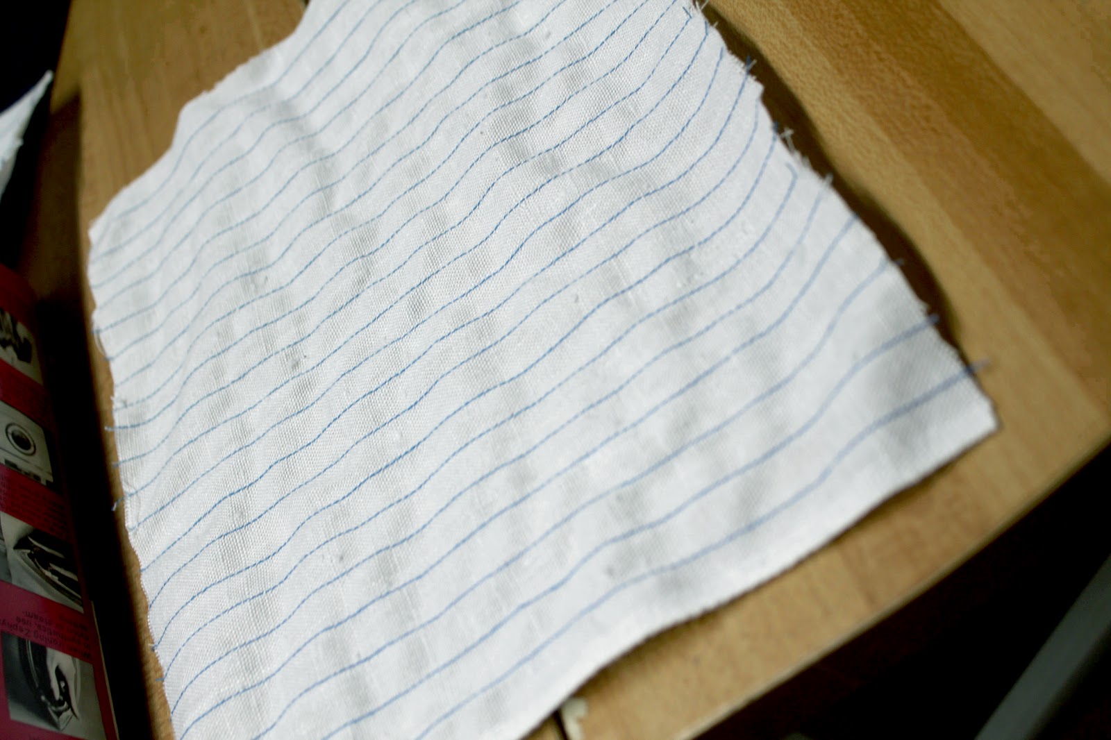 The 'Ol Stitcharoo Notebook paper fabric tutorial