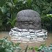 Olmeca head (aka Bart Simpson's "big ugly head") during 2007 floods