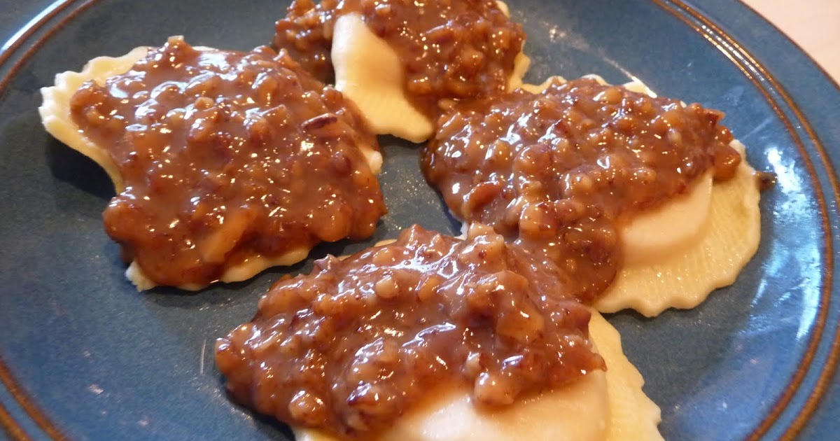 Salisbury Favorites Butternut Squash Ravioli with Brown Sugar Pecan Sauce