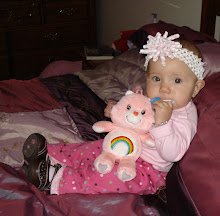 kynlee eats the tags on her toys!