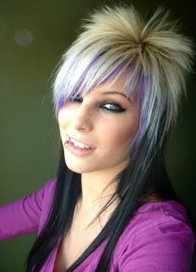 Emo Hairstyles Emo Hair Emo Haircuts Cool Purple Blonde Black