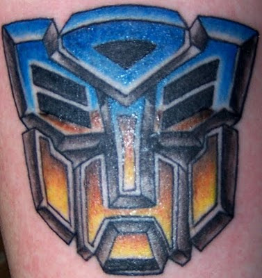 Transformers tattoo full color