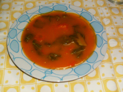 sopa de abóbora com espinafre e cenoura. Imagem+717