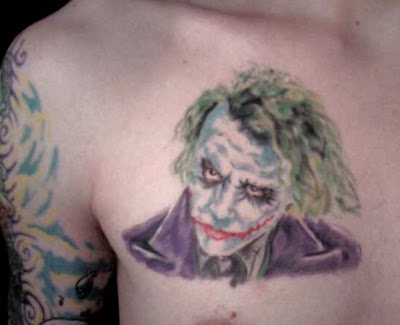 Batman Fan Gets 2 Tattoos of The Joker One TDK Heath Ledger The Other One
