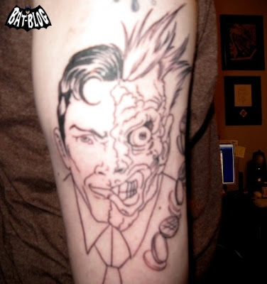 tattoo faces. Batman Tattoo Art: TWO-FACE!