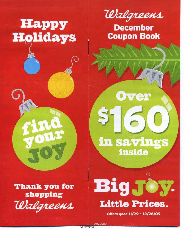 Luv a Bargain Walgreens New December Coupon Book