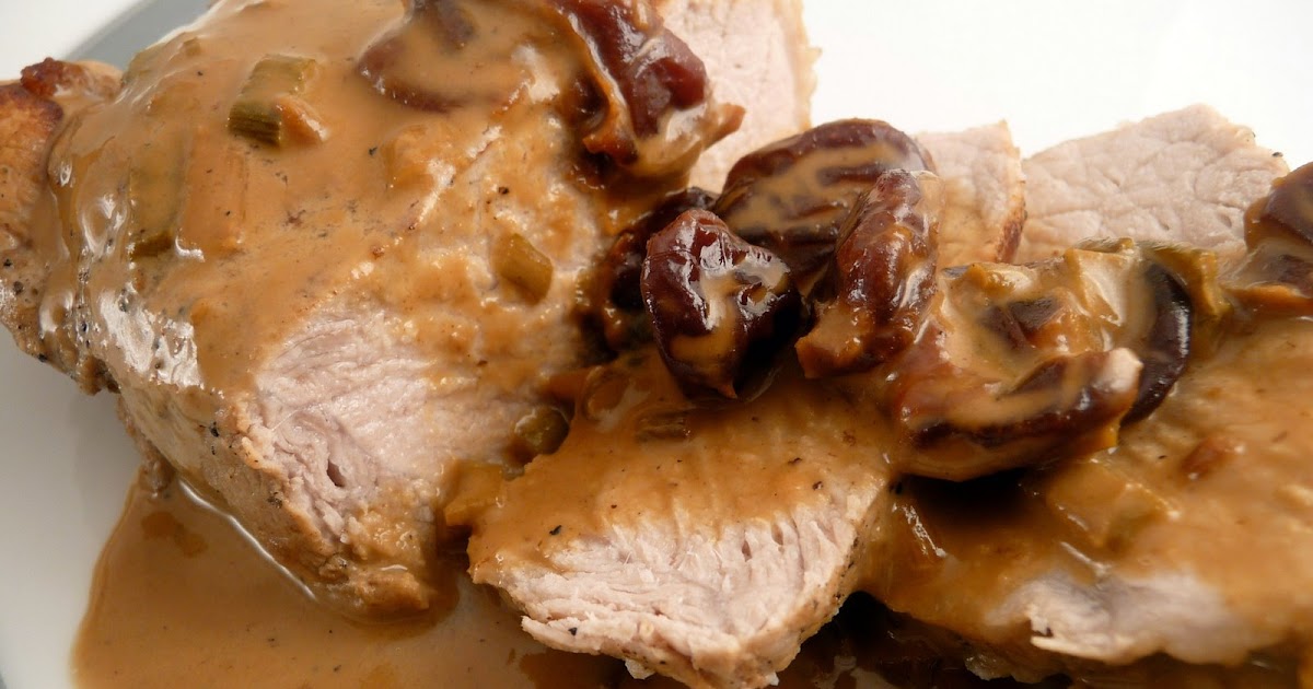 Crabby Cook Pork Chops with Dijon & Dried Cherries