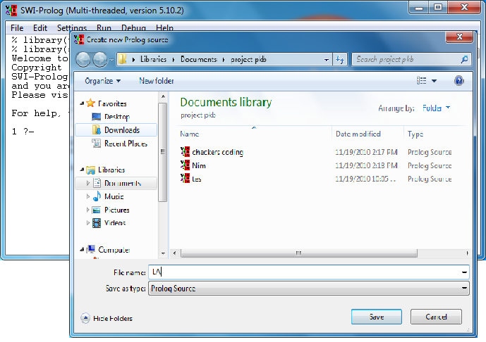 Muda creative membuat program dasar mengunakan SWI Prolog