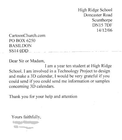 information interview request letter
