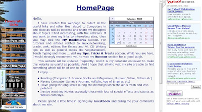 Geocities homepage