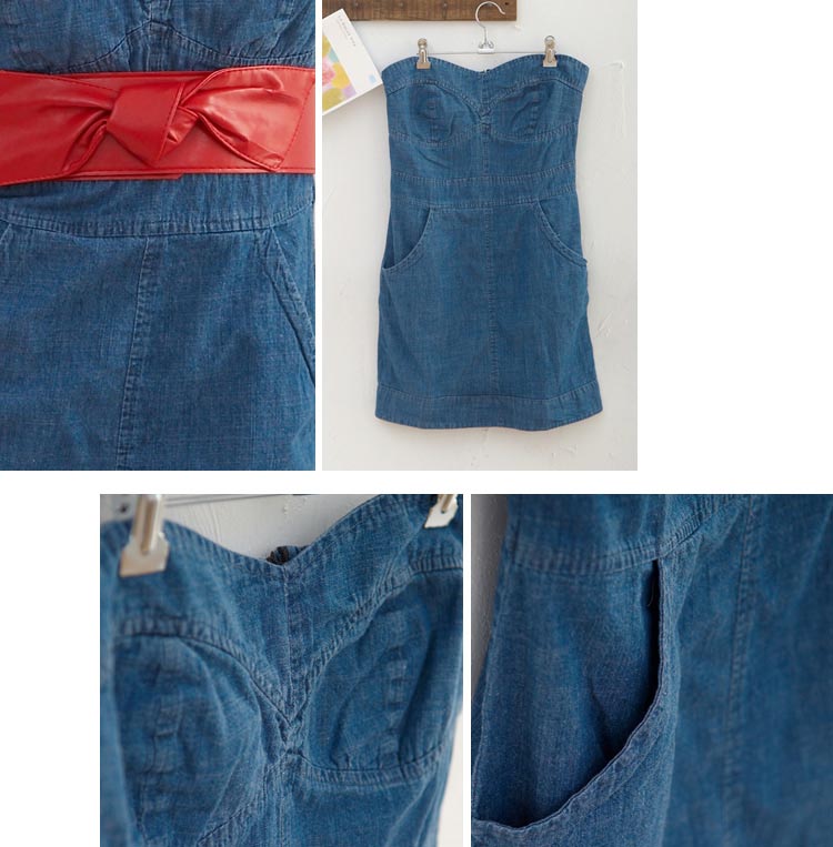Sale Kirana Kode D kirana s house free belt denim dress Sale Kirana Kode D kirana s house free belt denim dress