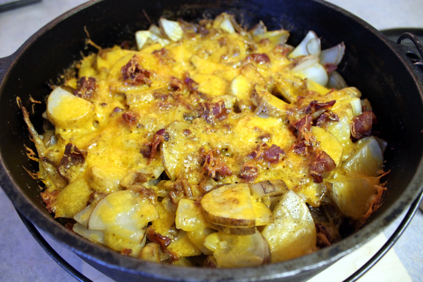 The World According to Jiggle Dutch Oven Potatoes