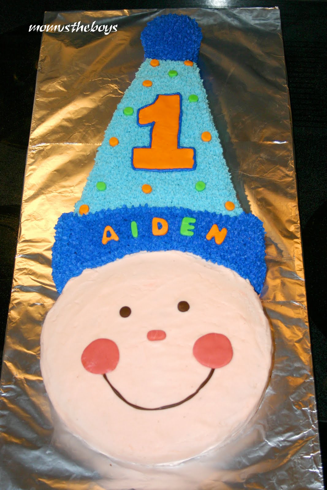 Baby Boy's First Birthday Cake Mom vs the Boys Baby Boy's First Birthday Cake Mom vs the Boys