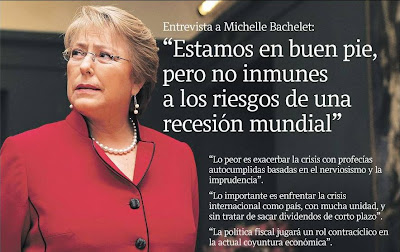 La Tercera, Octubre 12 de 2008 ... Ibañez en 1929, Pinochet en 1981, Frei en 1997, todos han dicho lo mismo ... pero la crisis tocó fuerte los bolsillos ciudadanos