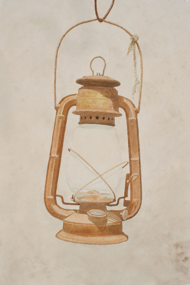 Old Lantern Drawing