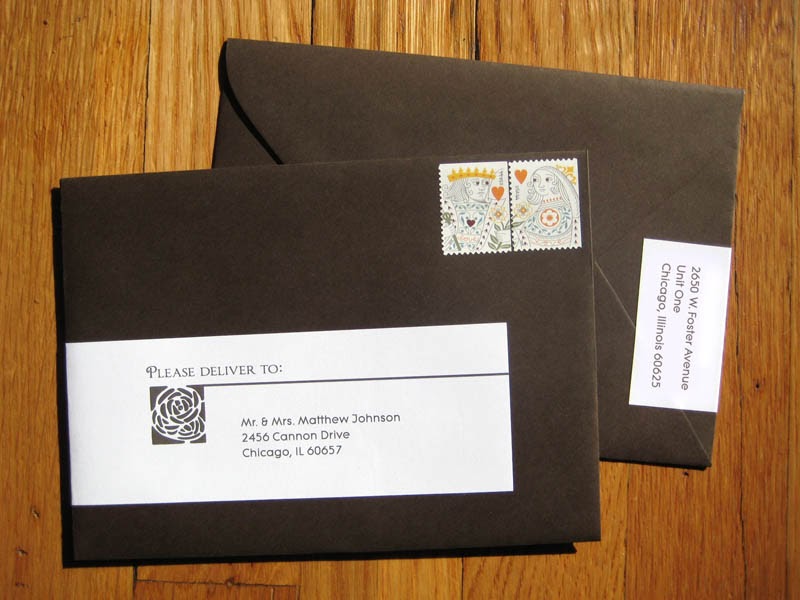 Keg Design How to address dark colored envelopes?