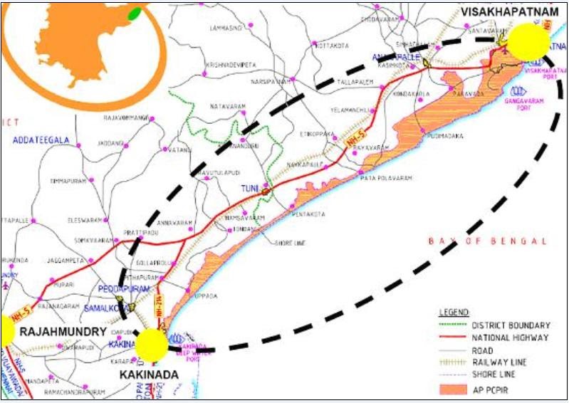 KakinadaVisakhapatnam Andhra proposes coastal highway to link