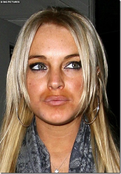 lindsay lohan face