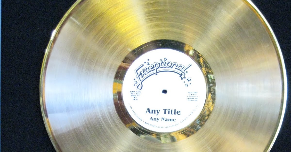 Cool Awards Personalized Gold Records