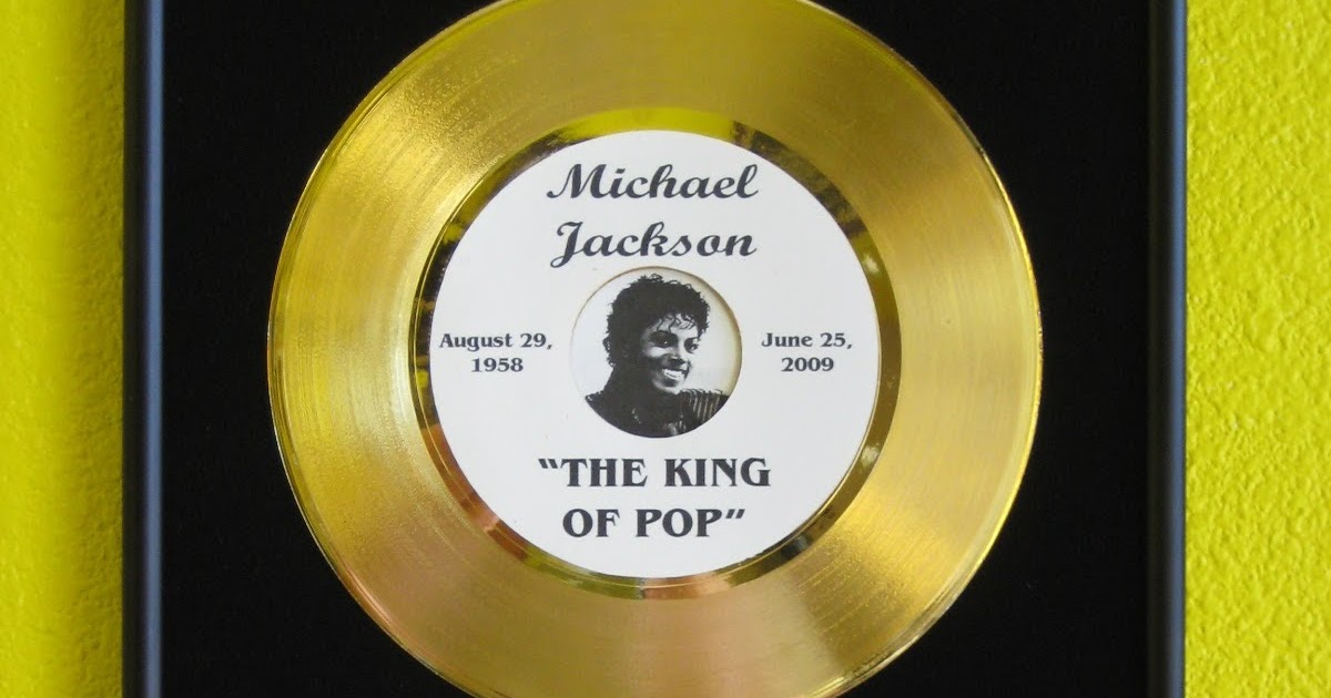 Cool Awards Personalized Commemorative Michael Jackson Gold Record